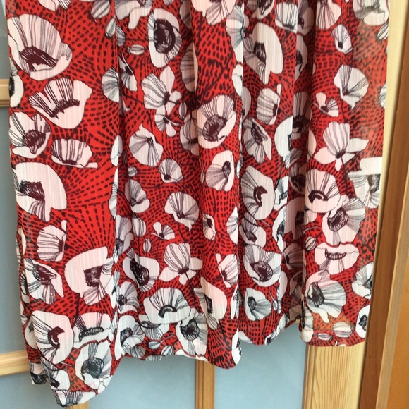 🎉H&M Red Poppy Midi Dress - Picture 5 of 8